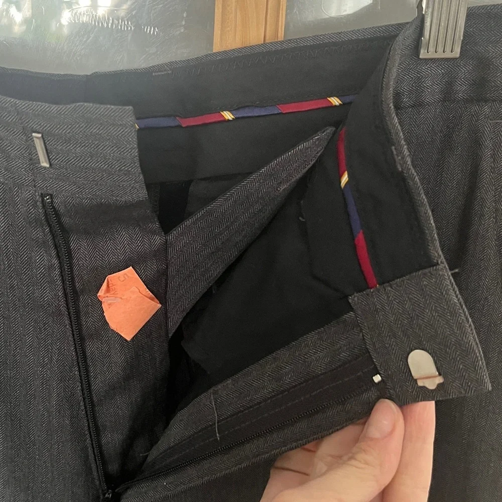 J. Crew Herringbone Wool Dress Pant 36 x 32